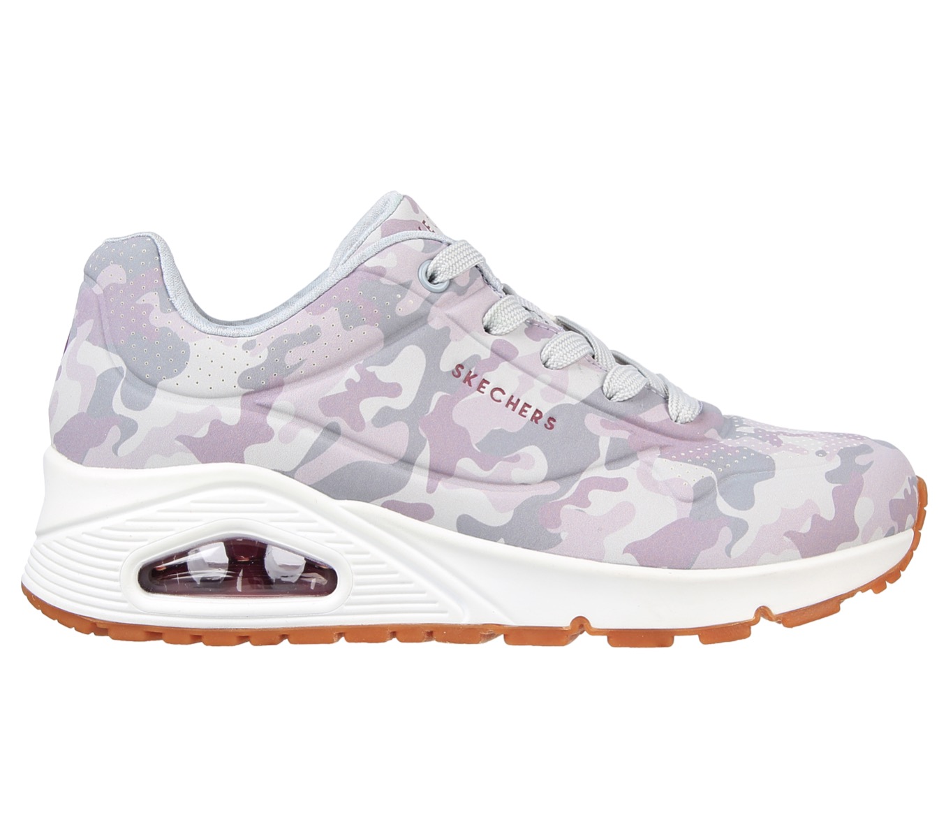 Skechers sneaker uno 155194 CAMO grijs combi maat 39