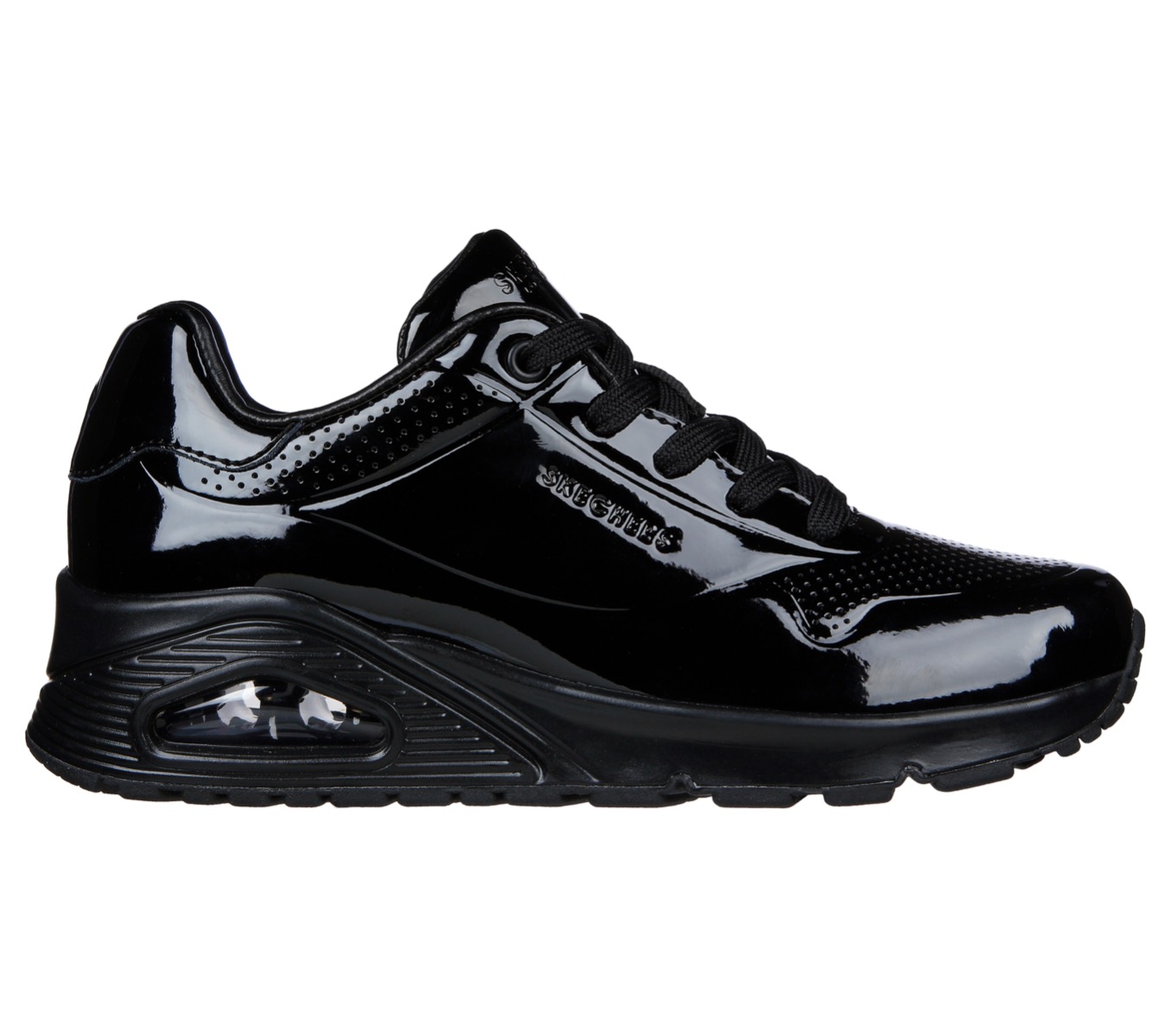 Skechers Uno - Shiny One Dames Sneakers - Black - Maat 40