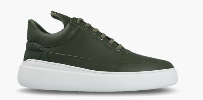 Filling Pieces Low Top Angelica Mix army Green / Dark Green maat