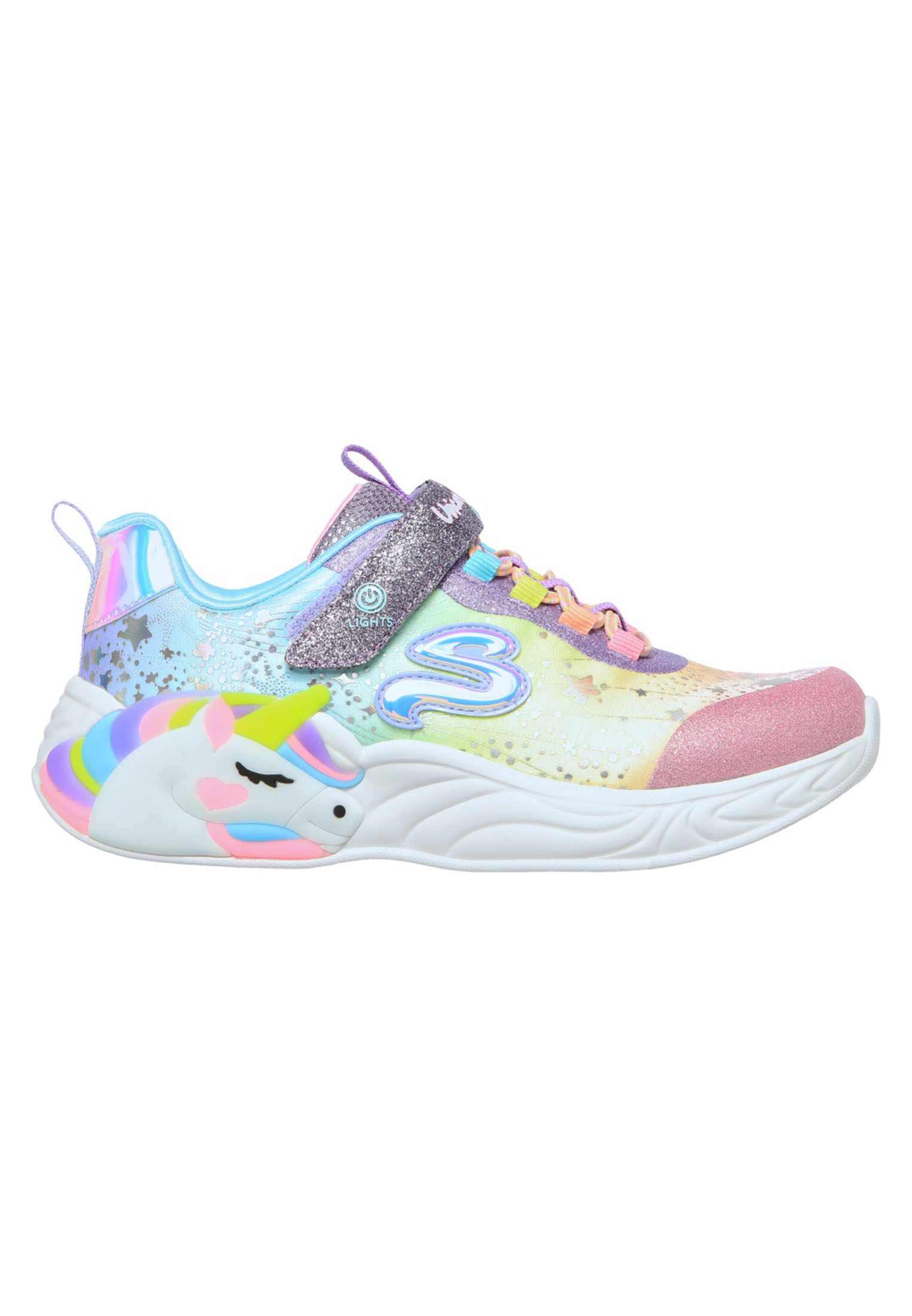 Skechers S Lights-Unicorn Dreams 302311L/PRMT Paars-32 maat 32