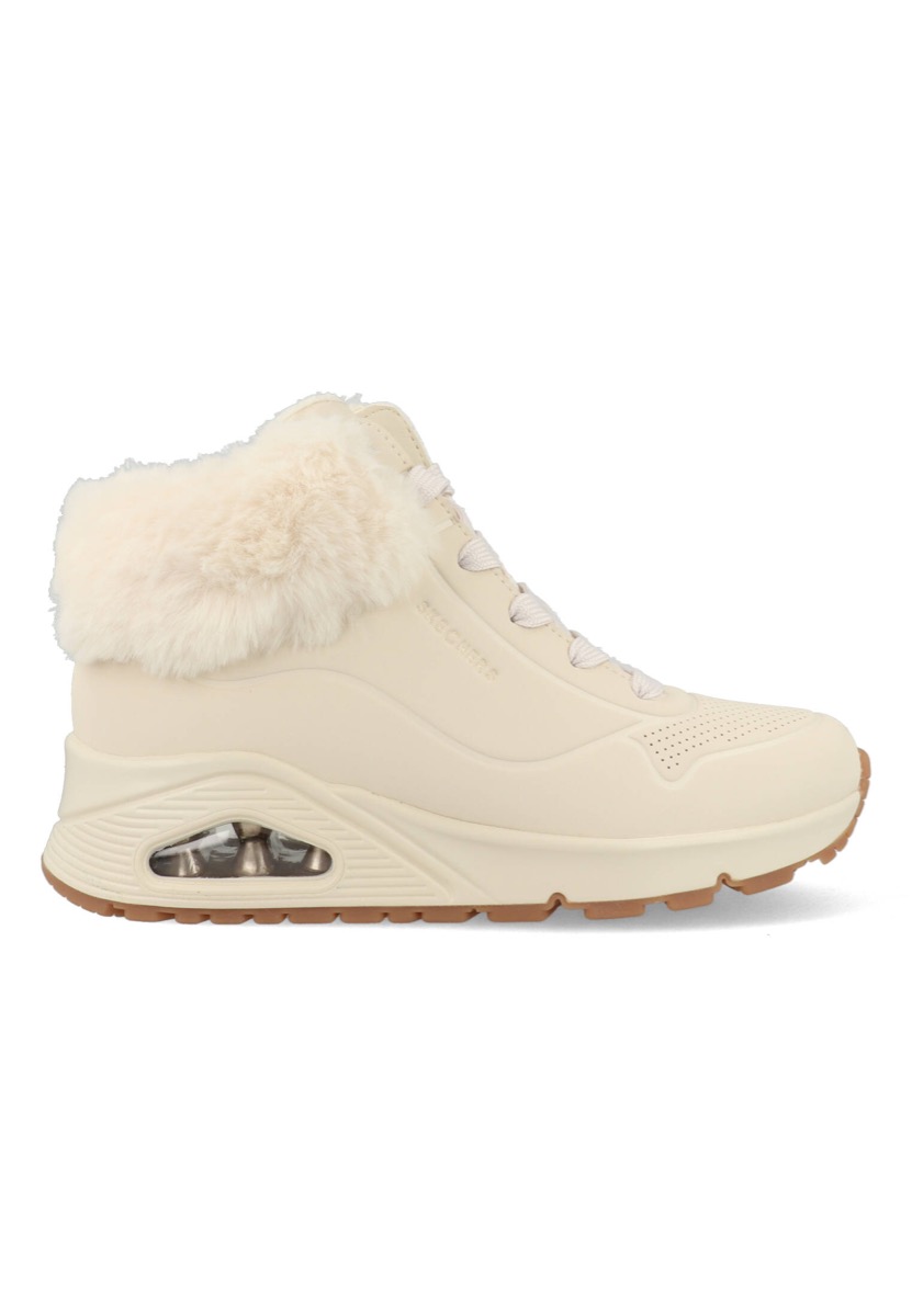 Skechers Meisjes Uno-Fall Air Sneaker Hoog Beige BEIGE 39