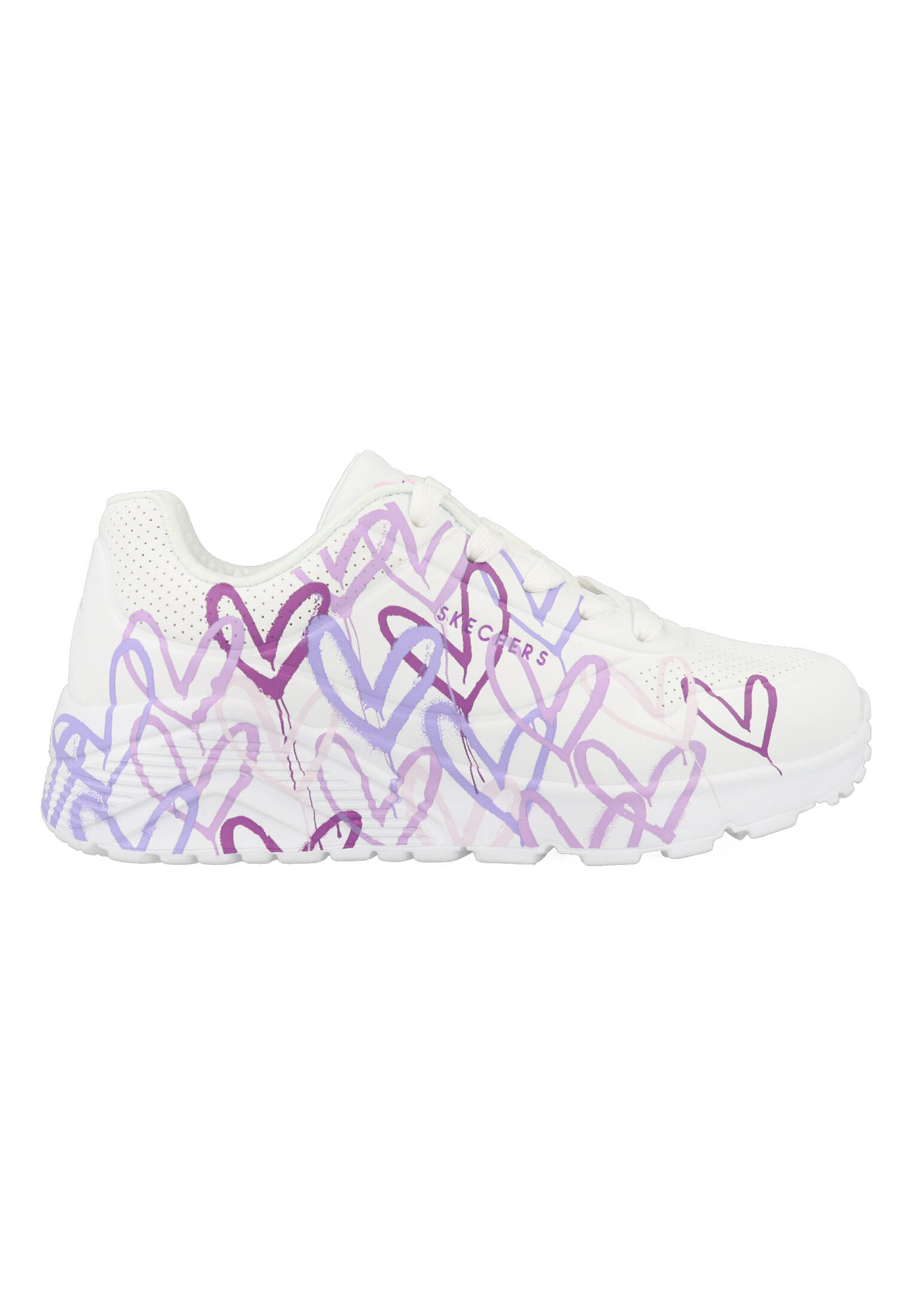 Skechers Uno Lite Spread The Love 314064L/WLPR Wit / Paars-30 maat 30