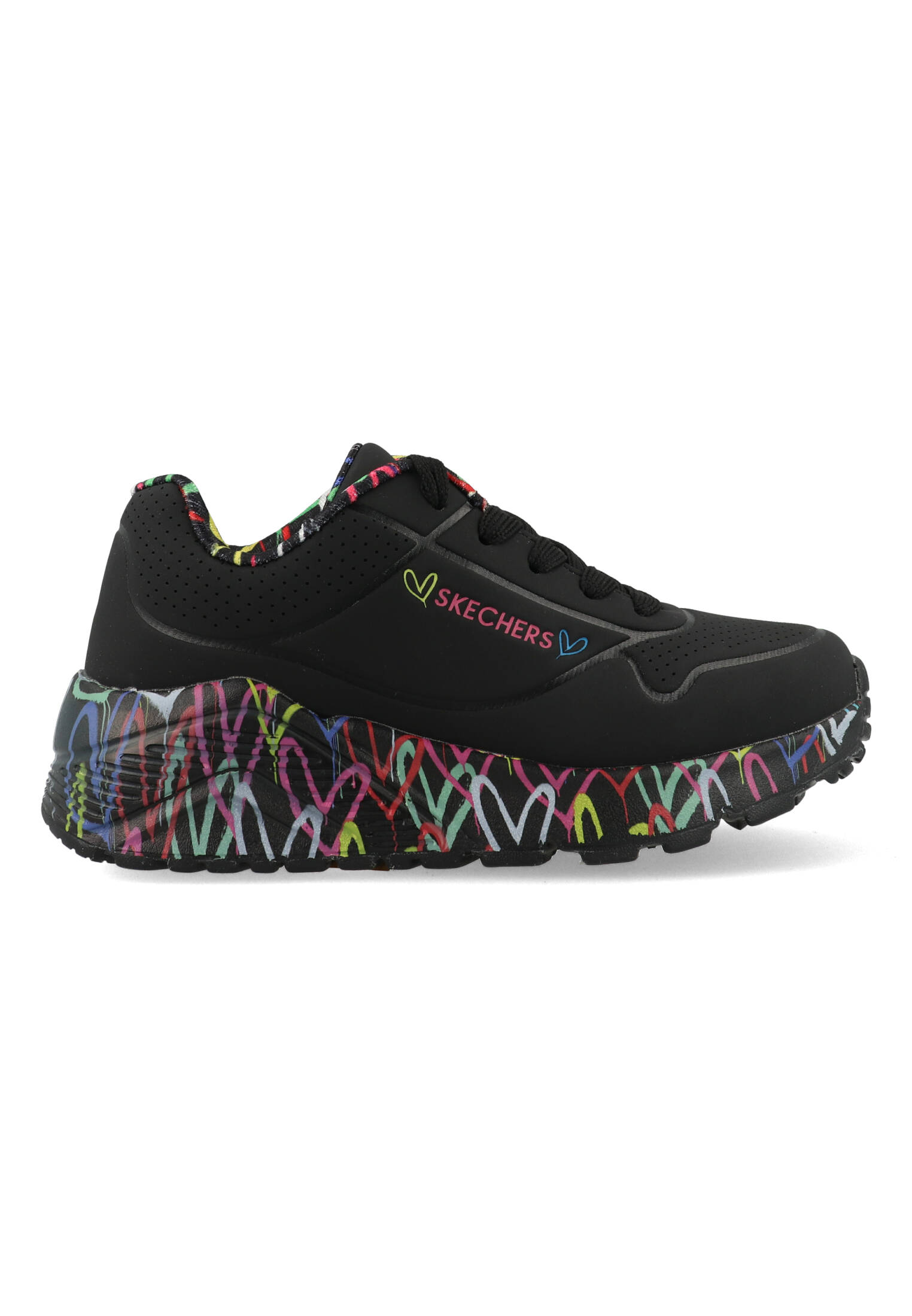 Skechers Uno Lite - Lovey Luv 314976L/BKMT Zwart-31 maat 31