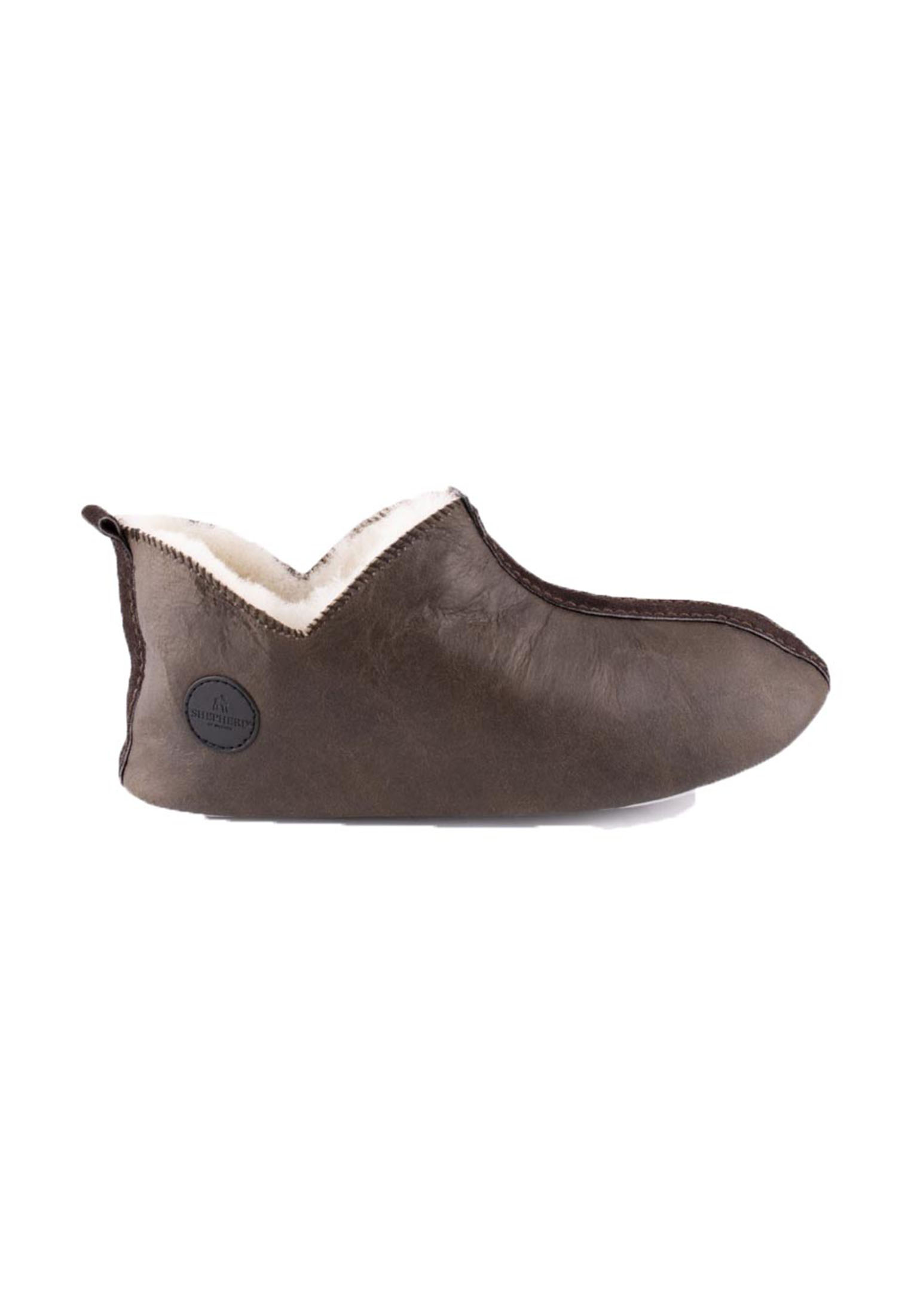 Shepherd Pantoffels Lina 6202053 Bruin-37 maat 37