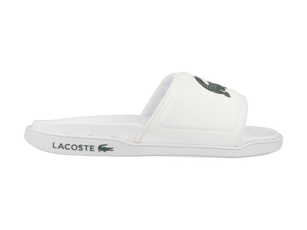 Lacoste Croco Dualiste Slide White - Maat 47