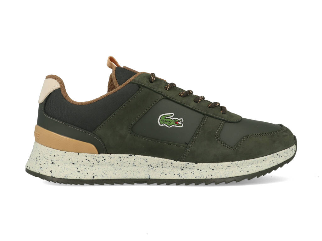 Lacoste Joggeur 2.0 Mannen Sneakers - Dark Green/Off White - Maat 41