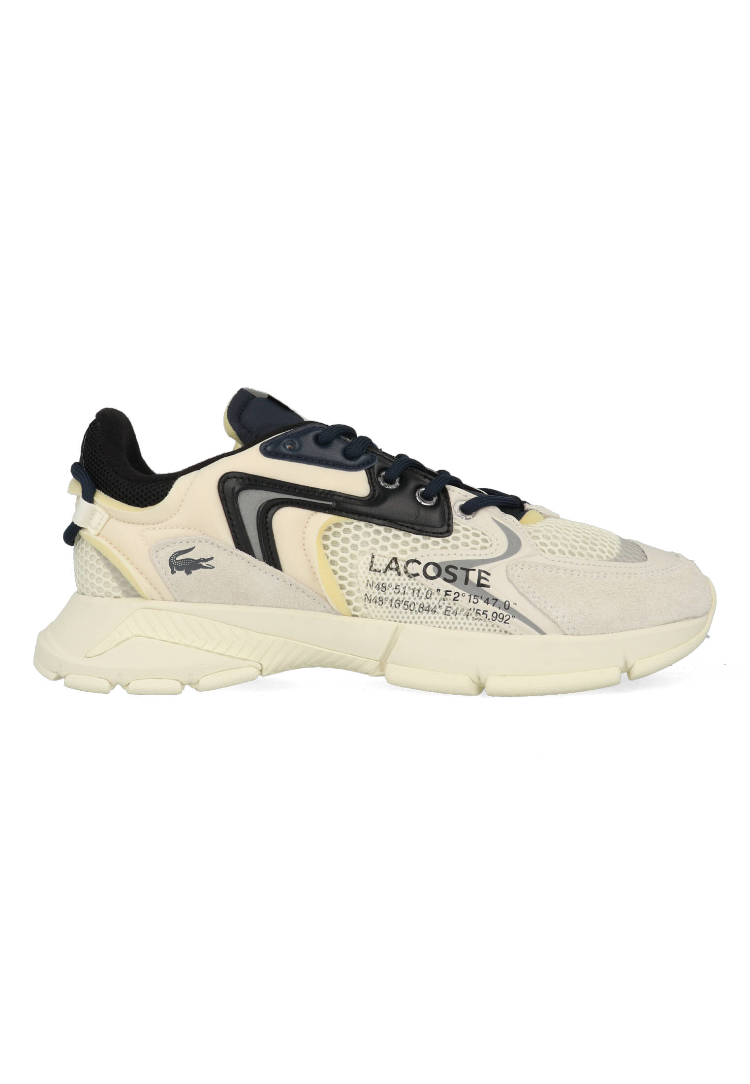 Lacoste L003 NEO 745SMA00012G Off White / Zwart-44 maat 44