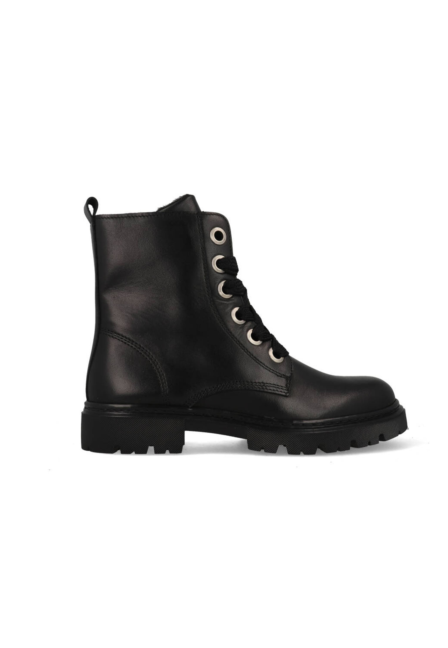 Bullboxer Ajs506 Veterboots - Laarzen Met Veters - Meisjes - Zwart - Maat 33