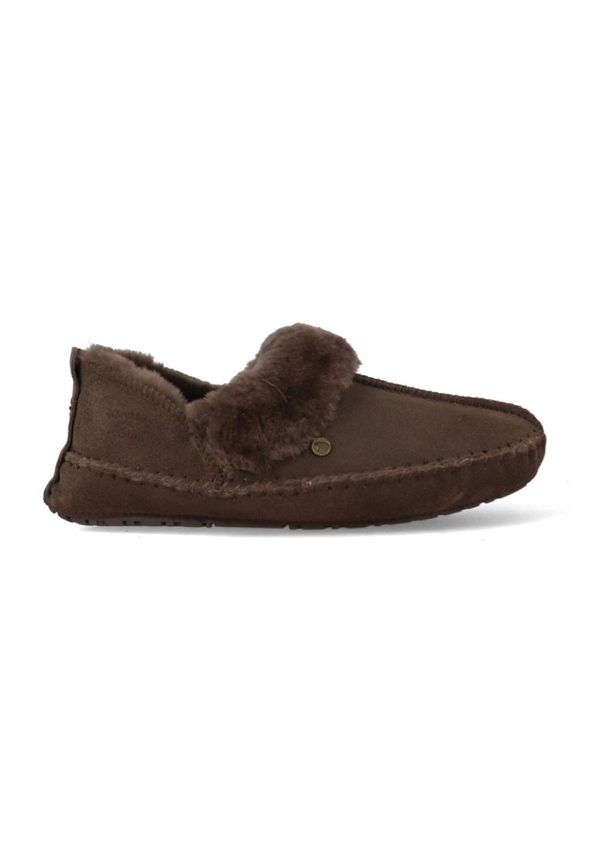 Warmbat Pantoffels Barrine BAR341088 Pebble Bruin maat