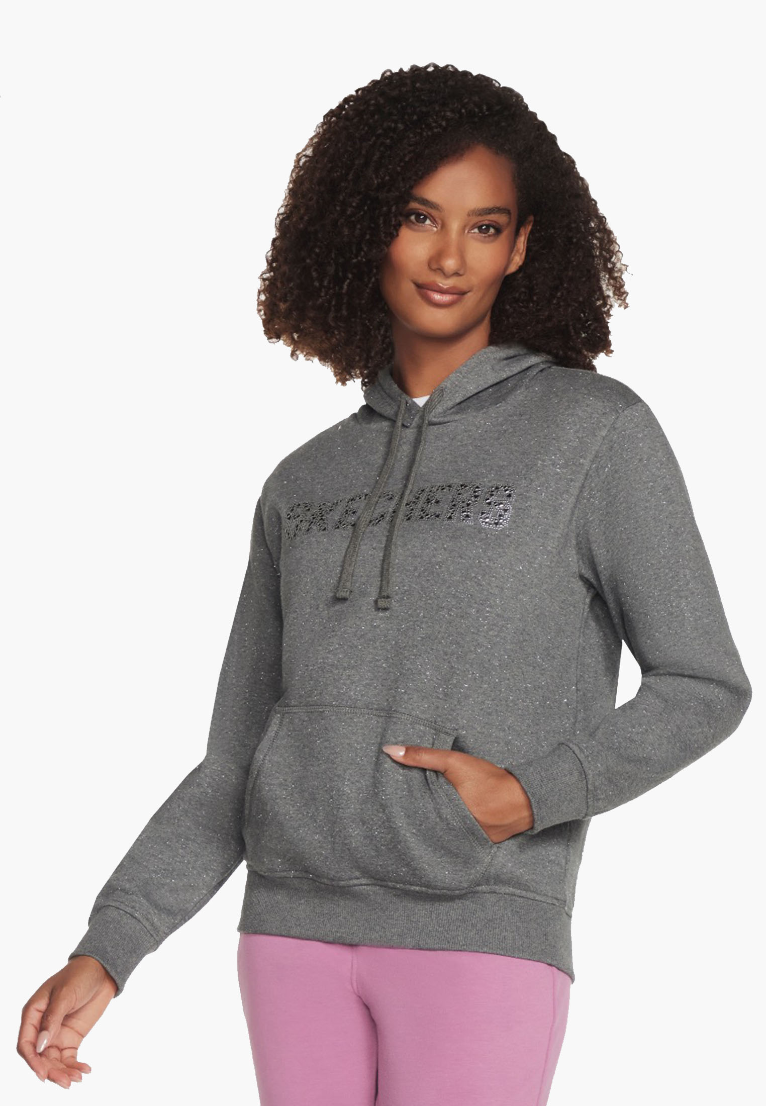 Skechers SKECH-SWEATS Shine Hoodie HD51/CCSL Grijs-M maat M