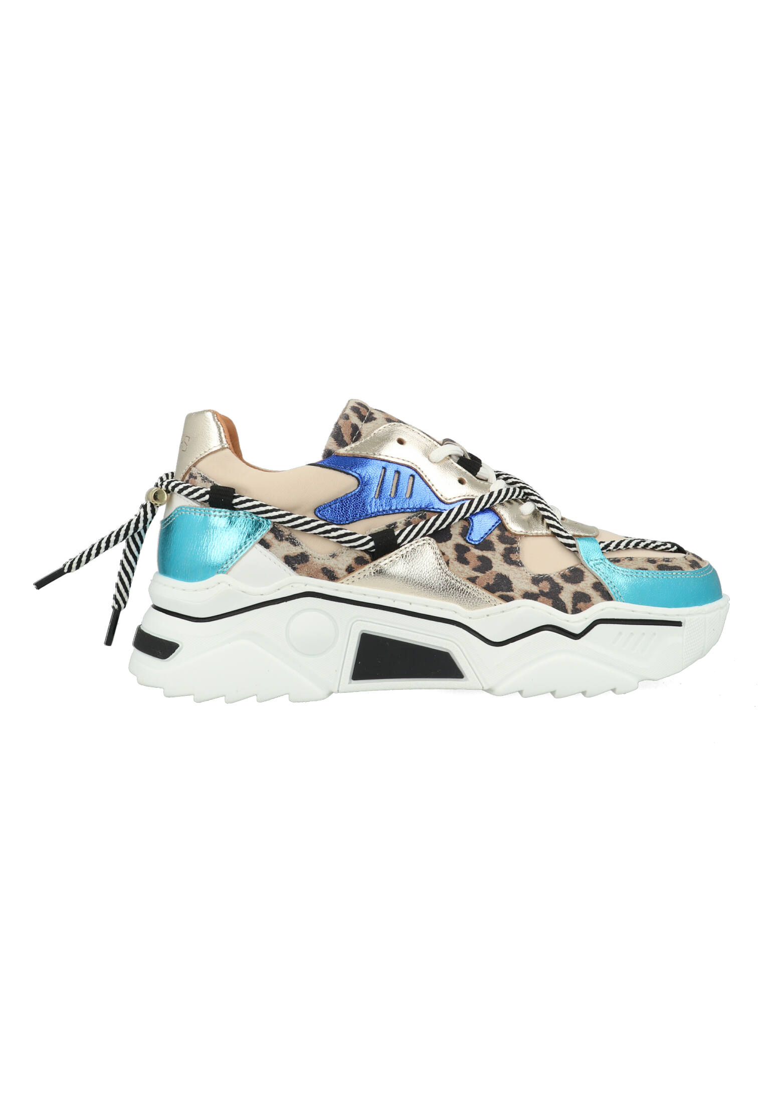 DWRS Jupiter Leopard J5554C-75-8353 Beige / Blauw-37 maat 37