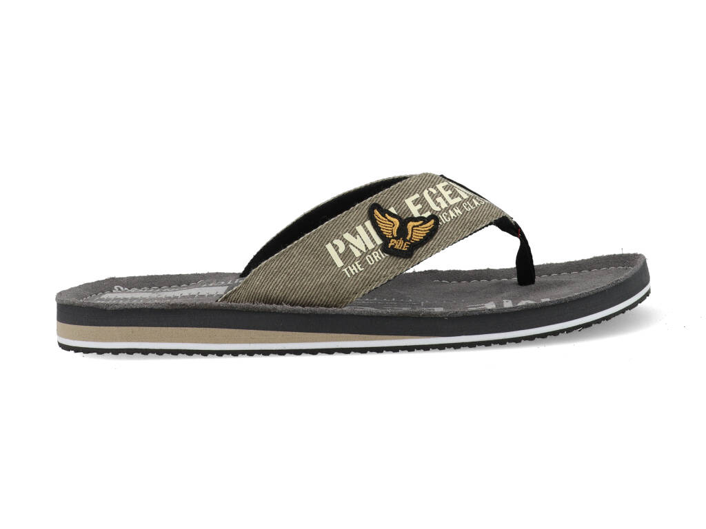 PME Legend Hinger Teenslippers - donkergrijs - Maat 44