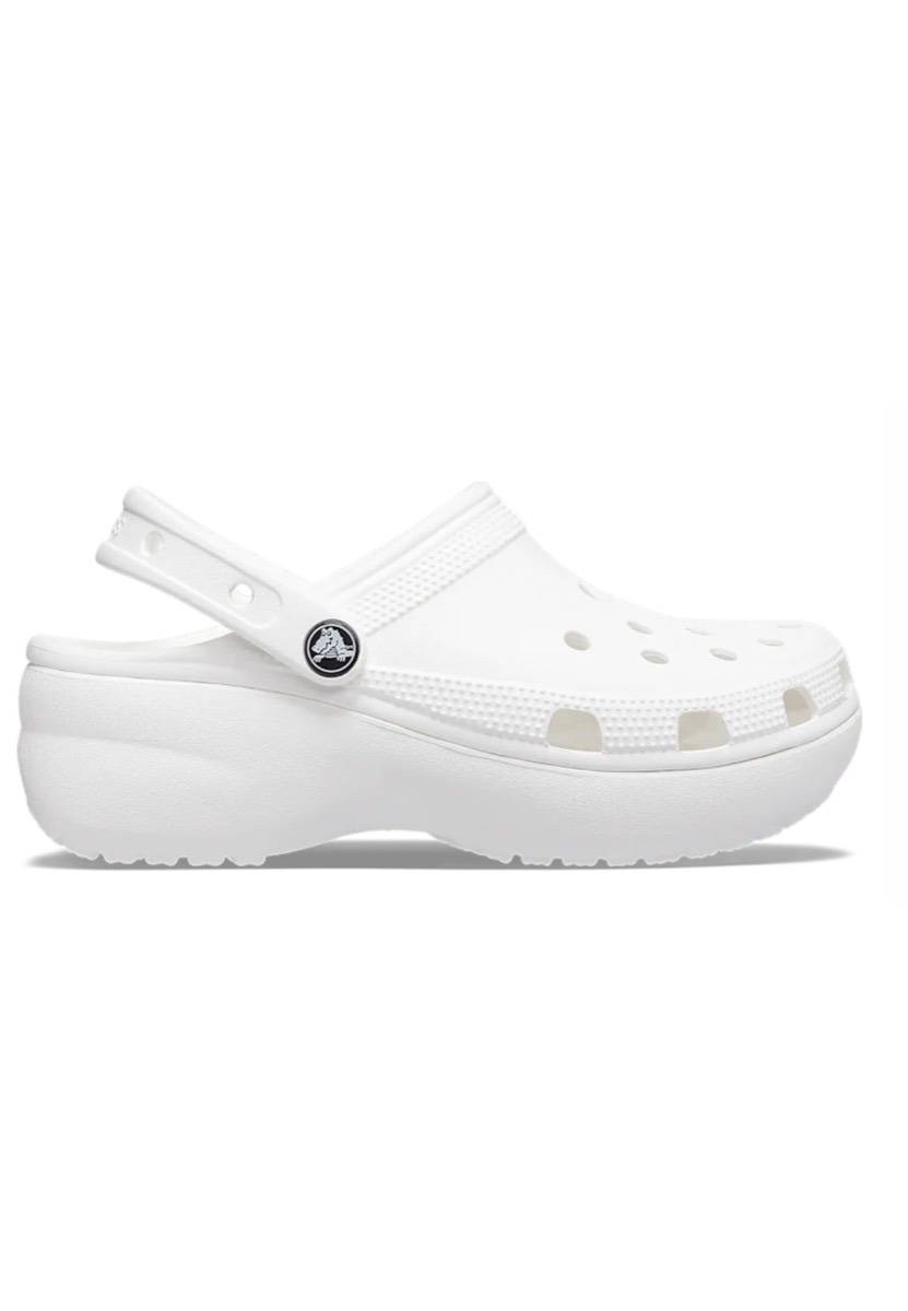 Crocs Classic Platform Clog Unisex 206750-100 Wit maat