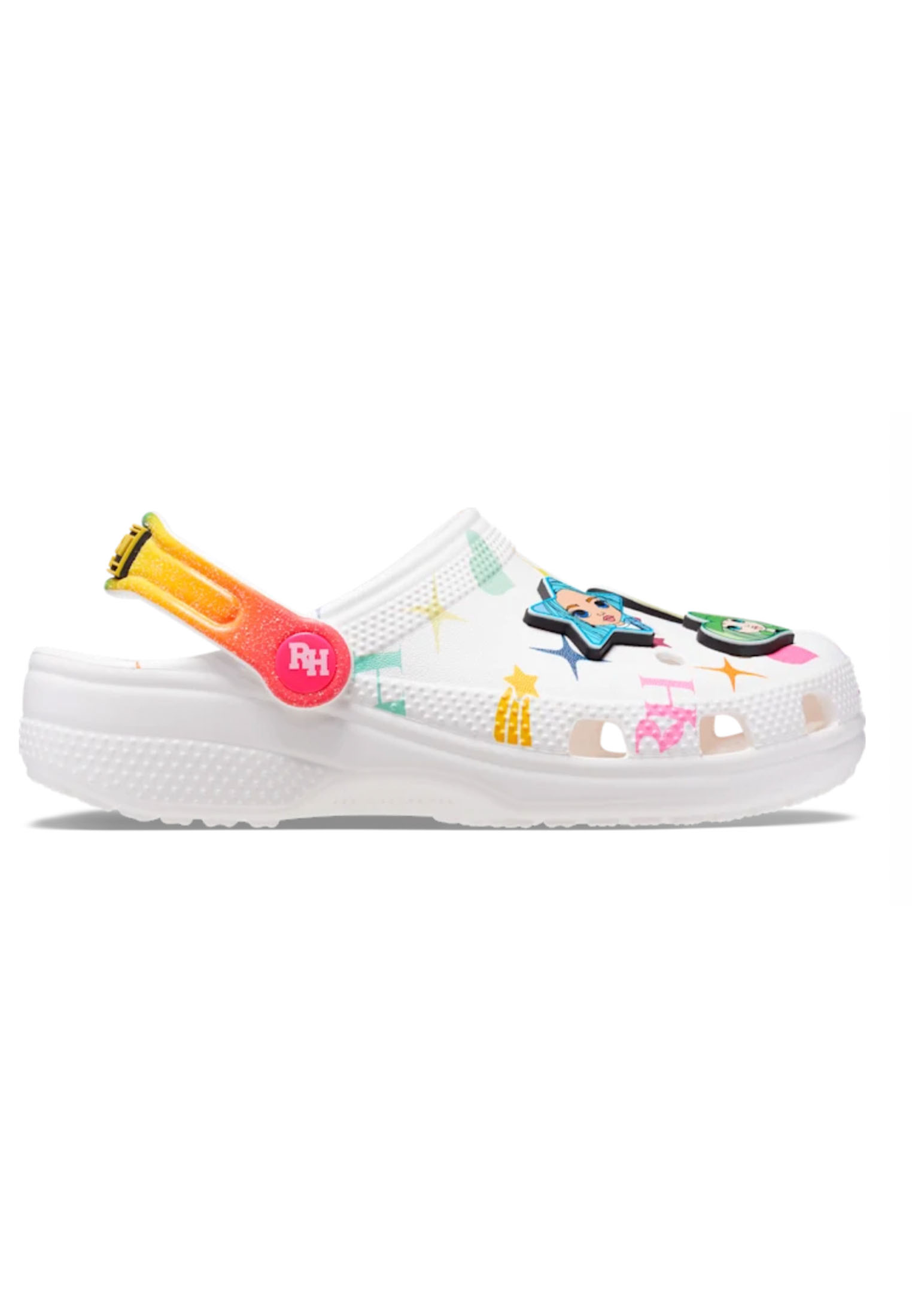 Crocs Classic Rainbow High Clog Unisex Kids 208117-90H Wit-29/30 maat 29/30