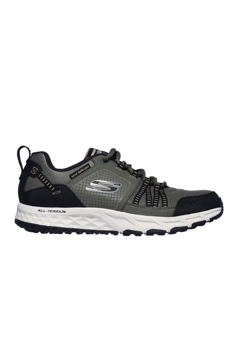 Skechers Wandelschoenen Escape Plan 51591/OLBK Zwart / Groen maat