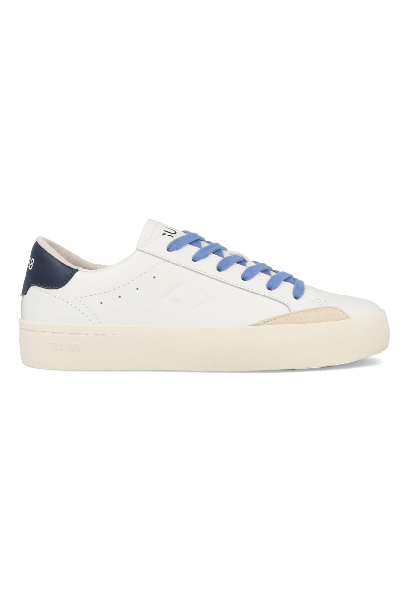 SUN68 Street Leather Z34140_0107 Wit / Blauw maat